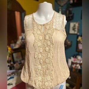 Bongo Sheer Sleeveless Top